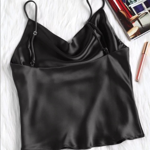 Black satin cami never worn - Picture 2 of 2